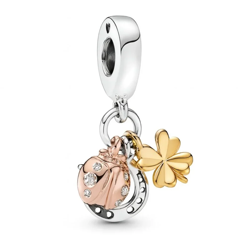 Clover, Ladybug & Horseshoe Dangle Charm
